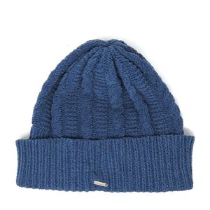 Nine West Plush Chanelle Ribbed Cap One Size Blue